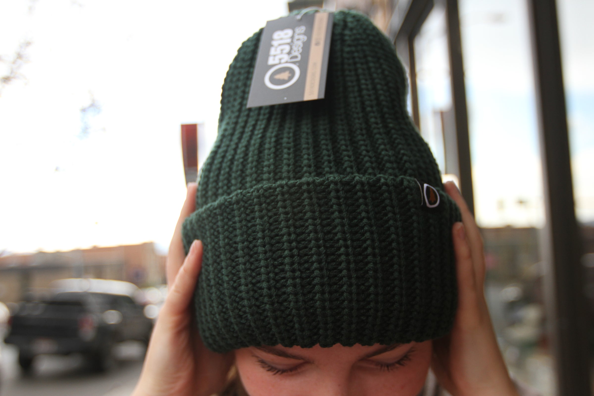 Tree Logo Chonky Beanie | 5518 Designs Store